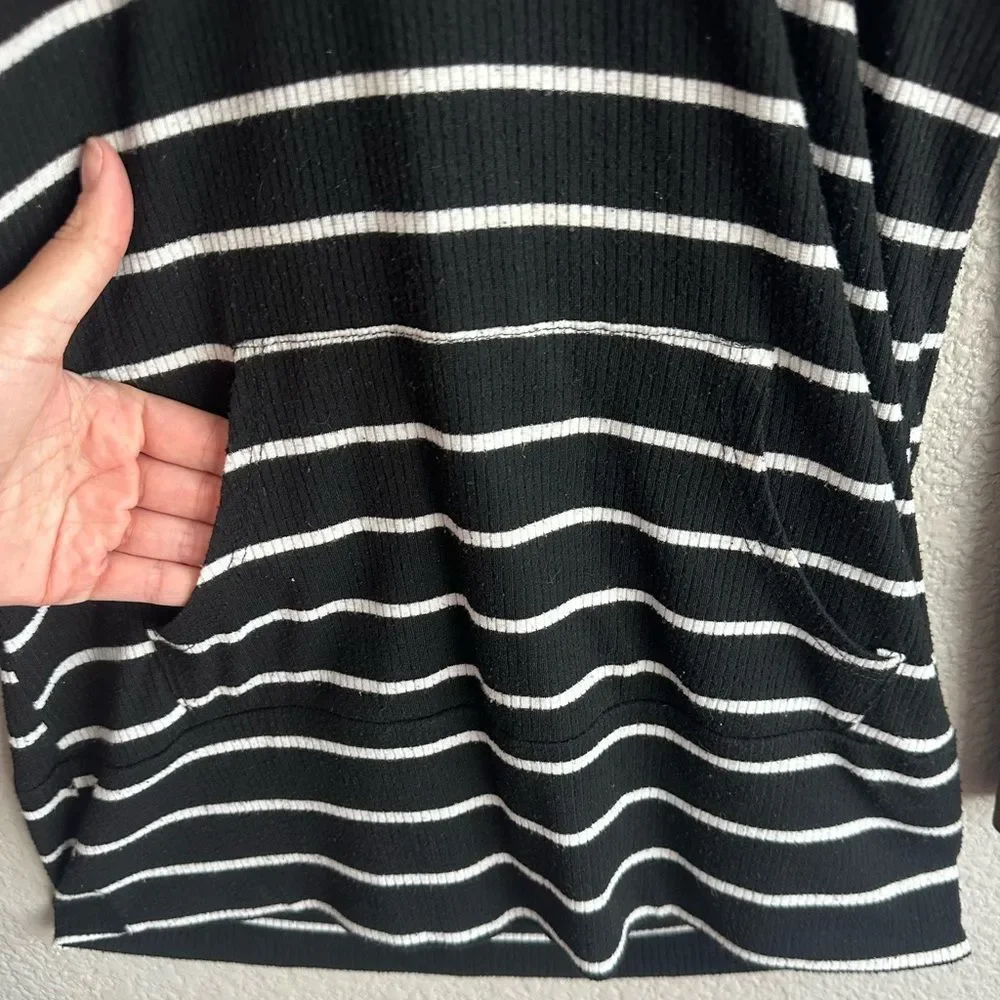 Bellamie Striped Hoodie Tunic Top – Size S